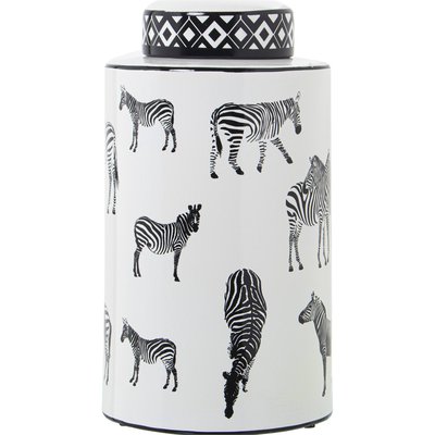 Vase en céramique motif zèbre RECOLLECTION