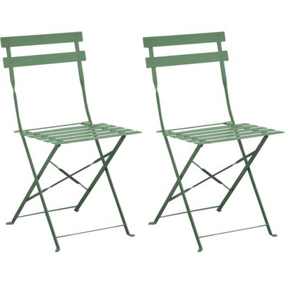 Chaises pliantes en acier Cuba (Lot de 2) PROLOISIRS