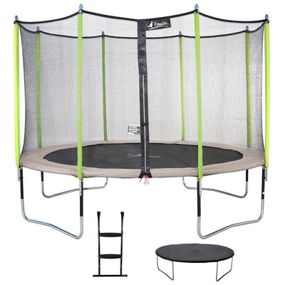 Trampoline Jumpi Taupe/Vert 430 KANGUI