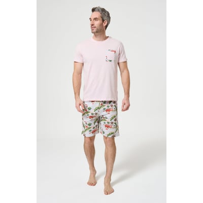 Pyjashort en coton imprimé Van Life ARTHUR