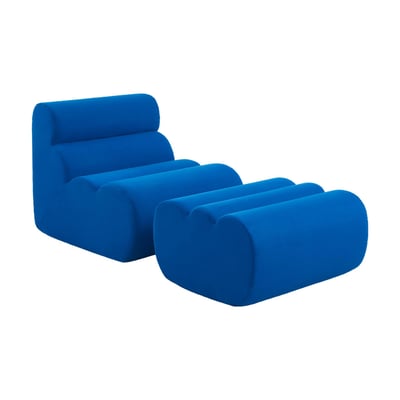 Chauffeuse tissu 1 place avec repose pieds NOVA SWEEEK