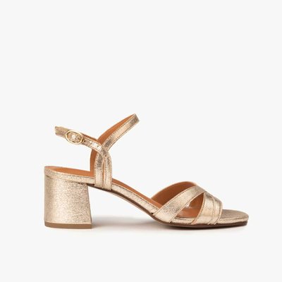 Sandale cuir pailleté GARANCE MAISON TOUFET