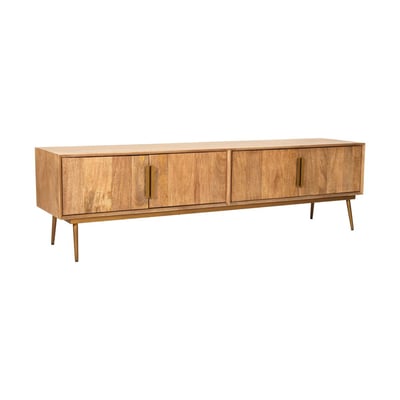 Meuble TV 180 cm bois massif, BRUGES BOBOCHIC