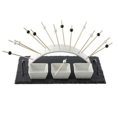 Plateau service aperitifs 5 pieces EDEN