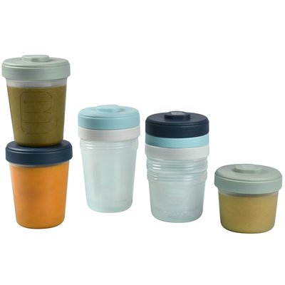Lot de 8 pots de conservation (150 ml et 250 ml) BEABA