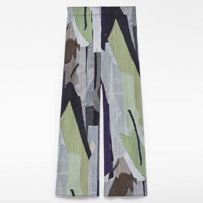 Pantalon en crinkle imprimé ADOLFO DOMINGUEZ
