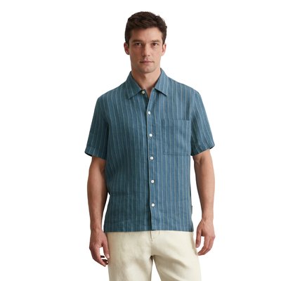 Chemise à manches courtes regular en pur lin MARC O'POLO