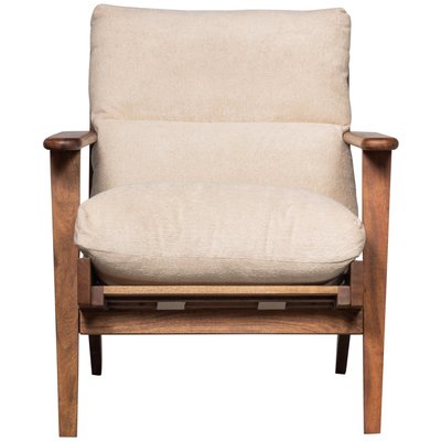 Fauteuil en cuir HOUSTON WOOOD
