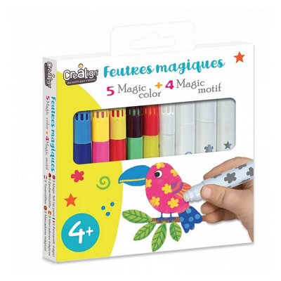 9 feutres magiques et avec motifs CREA.LIGN