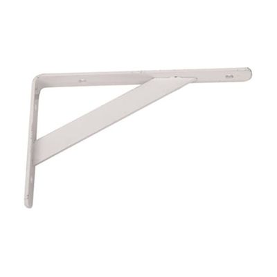 Console Charge Lourde Acier Epoxy Blanc 12,5 X 20 Cm AFBAT