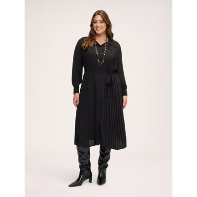 Robe longue chemisier plissée FIORELLA RUBINO