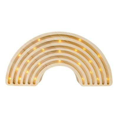 Lampe Veilleuse Arc-en-ciel bois naturel LITTLE LIGHTS