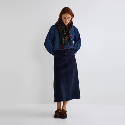Jupe midi velours La Redoute