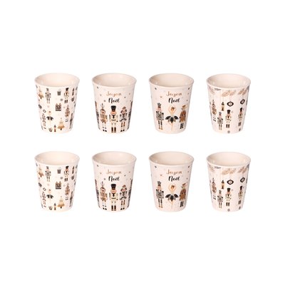 Coffret de 8 tasses   11 cl-NUTCRACKER TABLE PASSION