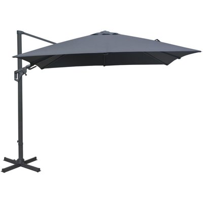 Parasol déporté orientable 360° inclinable gauche droite 3 x 3 m Orient Vert PROLOISIRS