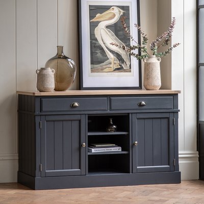 Ende Shaker-Style Oak Large Sideboard SO'HOME