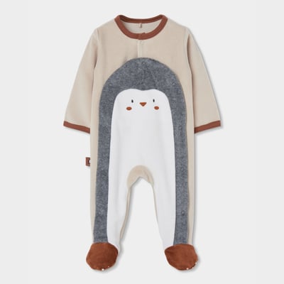 Pyjama bébé imprimé pingouin BOBOLI