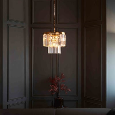 Coma 4-Light Tiered Glass Pendant Light ÉDITÉ