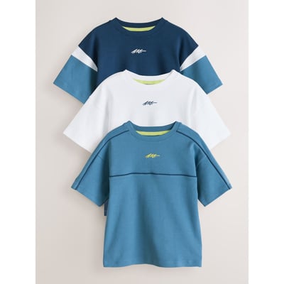 T-shirt en colour-block, lot de 3 NEXT