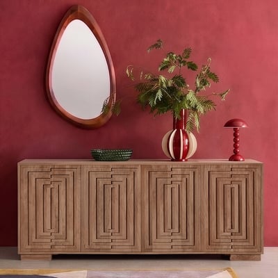 Isola Mango Wood 4 Door Sideboard SWOON