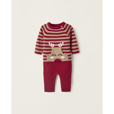 Salopette rayé, avec jacquard de renne NOËL ZIPPY