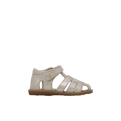 Sandales semi-ouvertes en cuir metallisé ZAFFIRO NATURINO