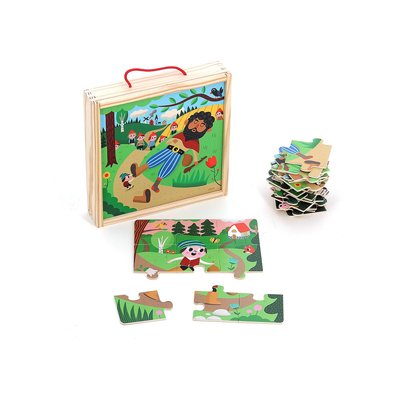 Puzzle 4 x 9 pcs Petit Poucet Ingela P. Arrhenius VILAC