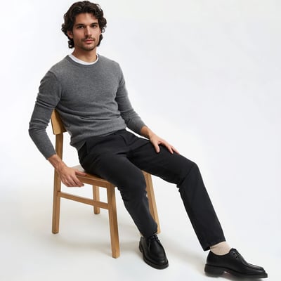 Pantalon chino Regular, Signature FRANÇOIS LA REDOUTE COLLECTIONS