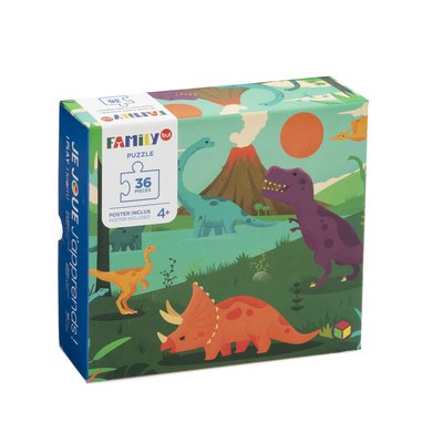 Puzzle Dinosaures 36 pièces OXYBUL 