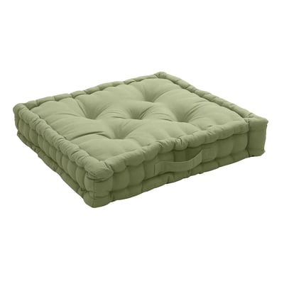 Coussin de sol uni en coton Panama EDEN
