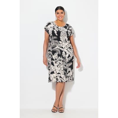Robe oversize en jersey. Col rond et manches ULLA POPKEN