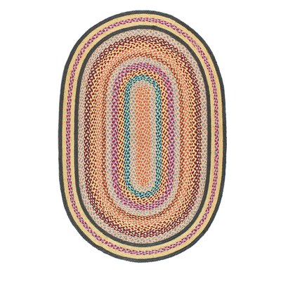 Multicoloured Jute Oval Rug SO'HOME