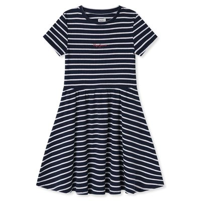 Robe Patineuse Courte À Rayures PEPE JEANS