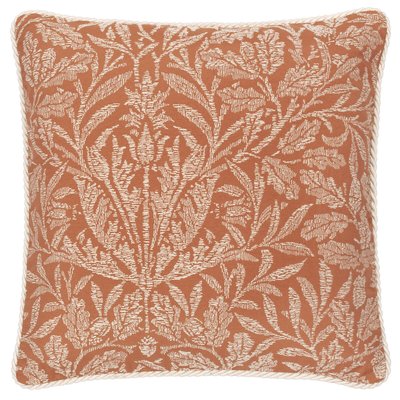 Acorn Tonal Jacquard Piped Feather Filled Cushion MORRIS & CO.