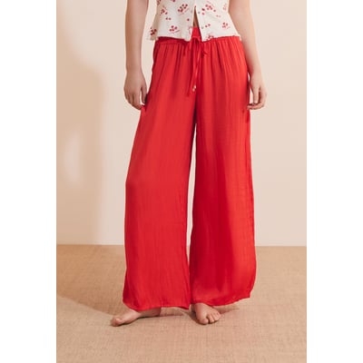 Pantalon de pyjama satiné coupe large CHEETA ETAM