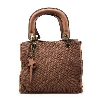 Sac à main en cuir vintage tressé MISS CLEO OH MY BAG