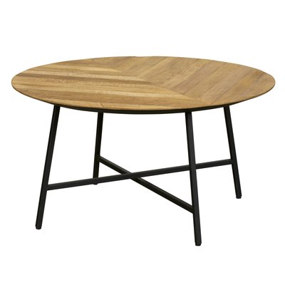 Table basse ronde en bois de teck recyclé MANADO PIER IMPORT