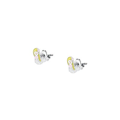 Puces en argent 925 et laque CLEOR