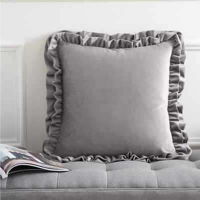 So Soft Velvet Touch Double Frill Filled Cushion CATHERINE LANSFIELD