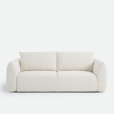 Canapé droit, 3 ou 4 places, en chenille chiné, EDITH LA REDOUTE INTERIEURS