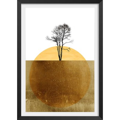 Affiche graphique Golden ocean HEXOA