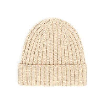 Bonnet Cotelé Uni Beige - Taille unique DRAEGER PARIS