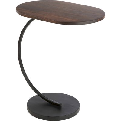 Bout de canapé fer et bois de manguier   design élégant RECOLLECTION