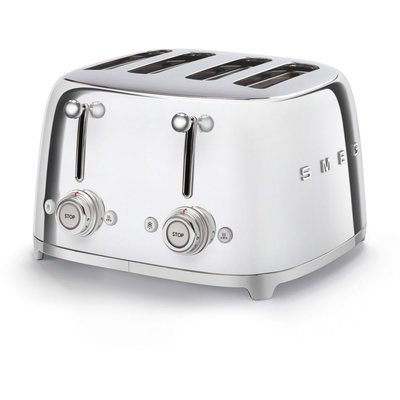 Grille-pain TSF03SSEU Toaster 4 tranches Chrome SMEG