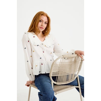 Blouse droite manches longues CACHE CACHE