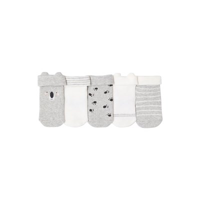 Lot de 5 paires de chaussettes "koala" VERTBAUDET
