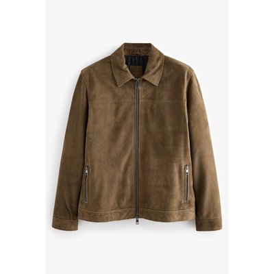 Veste-chemise zippée en daim NEXT