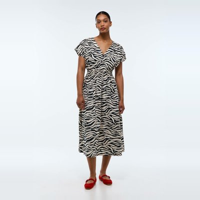 Robe cintrée imprimée en coton BIO GOTS MONOPRIX