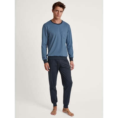 Pyjama avec bords élastiques manches longues Coton RELAX ESSENTIALS CALIDA