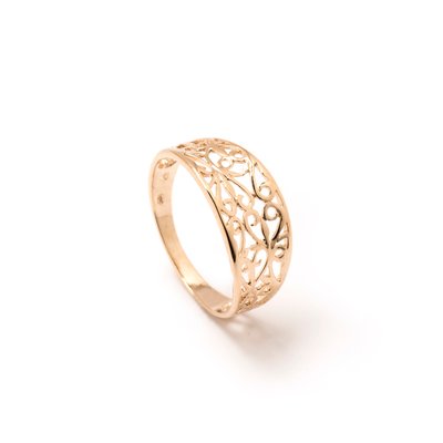Bague filigranée plaqué or DAXON